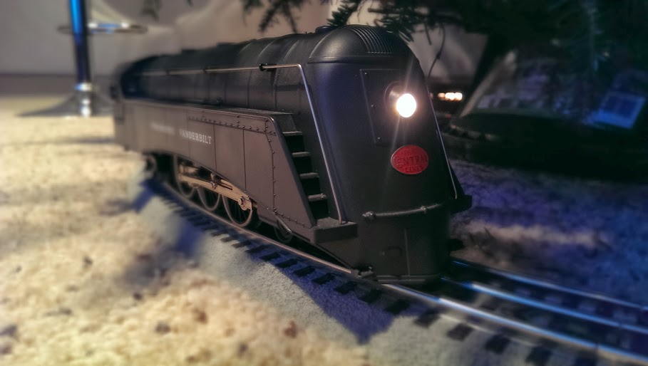 MTH Railking Commodore Vanderbilt on the Christmas tree